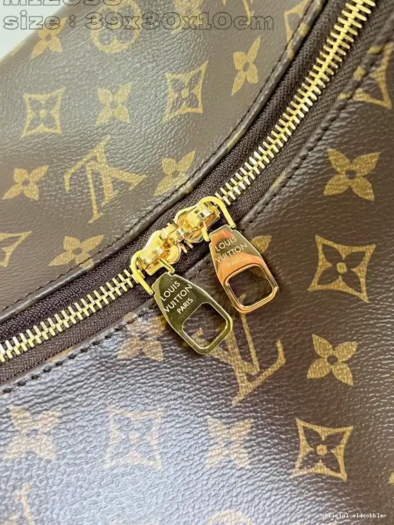 Official oldcobbler MM-39x30x10cm Slouchy VUITTON LOUIS 0527